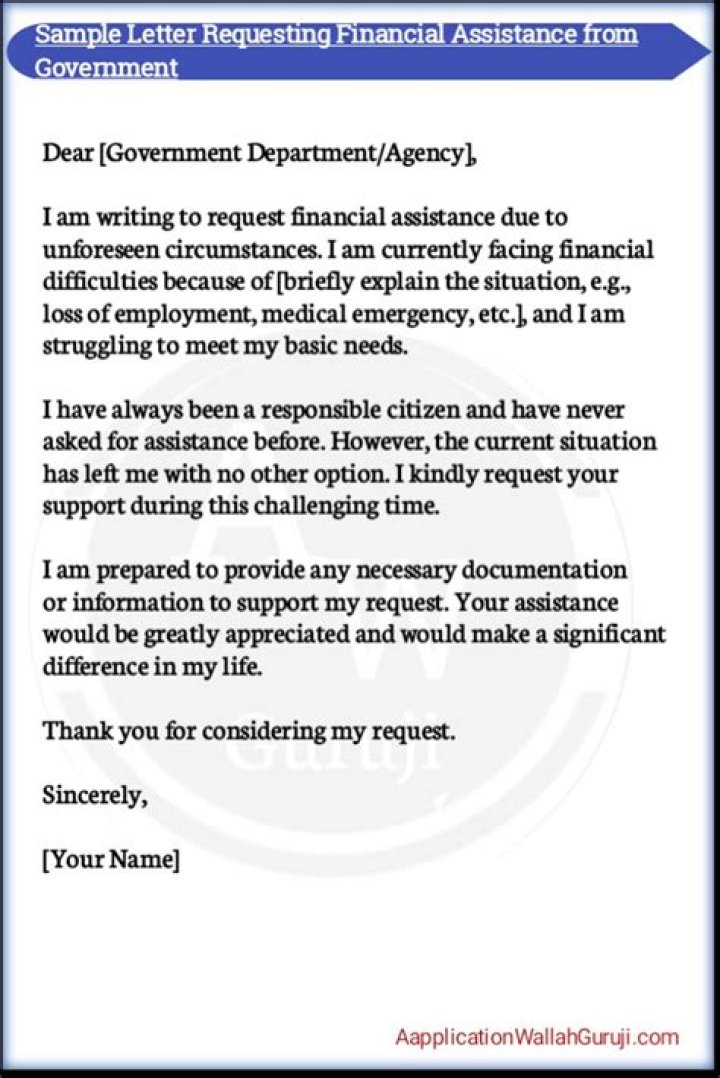 How do I write a letter asking for help?